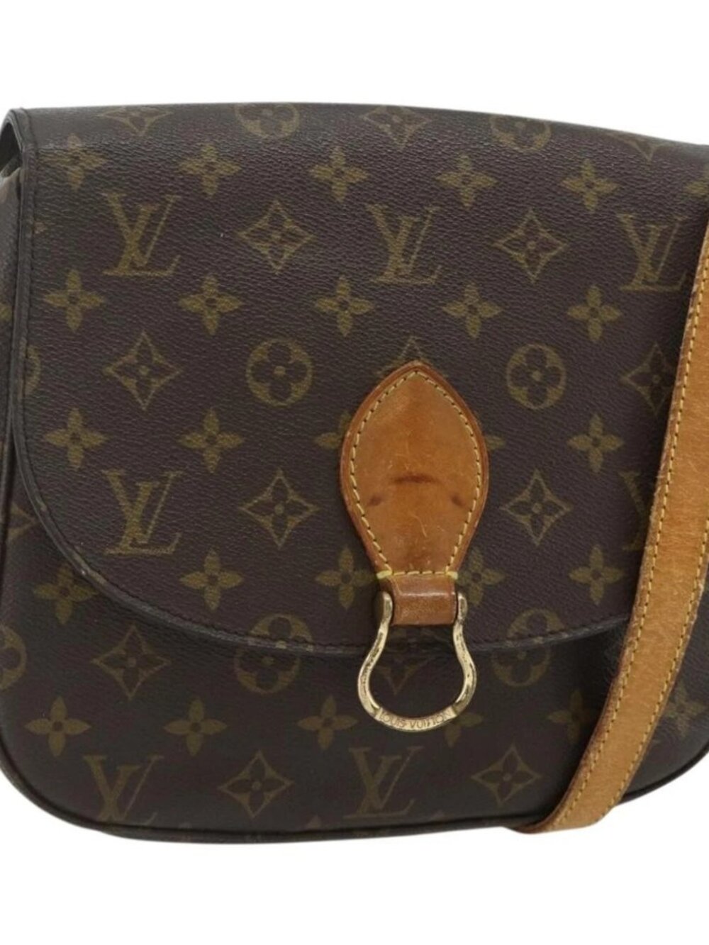 LOUIS VUITTON Monogram Saint Cloud GM Shoulder Bag M51242 LV Auth bs34782